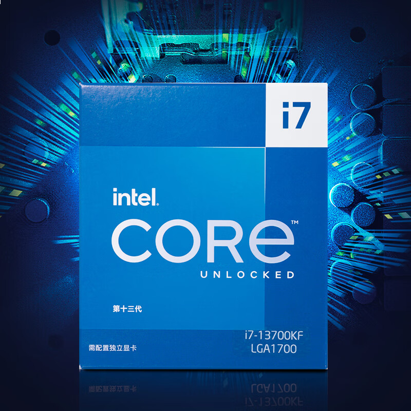 英特尔(Intel) i7-13700KF 13代 酷睿 处理器 16核24线程 睿频至高可达5.4