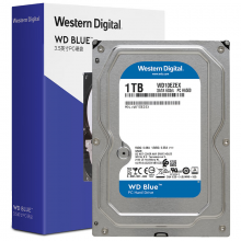 西部数据 台式机机械硬盘 WD Blue 西数蓝盘 1TB 7200转 64MB SATA CMR 