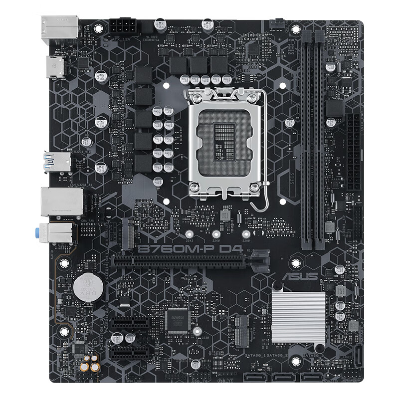 华硕（ASUS）B760M-P D4 支持 CPU 13600KF/13400F（Intel B76