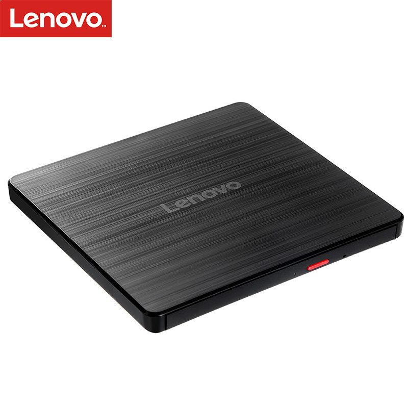 联想（Lenovo）8倍速 外置光驱 外置DVD刻录机 移动光驱 外接光驱 黑色(兼容Windows/苹果MAC双系统/GP70N) 