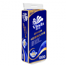 维达（Vinda）卷纸 蓝色经典180克10卷 4层加厚卫生纸卷筒纸卷纸 V4028 2提装