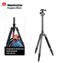 曼富图（Manfrotto）三脚架 Element系列 碳纤维反折式大号球形云台相机单反微单摄影摄
