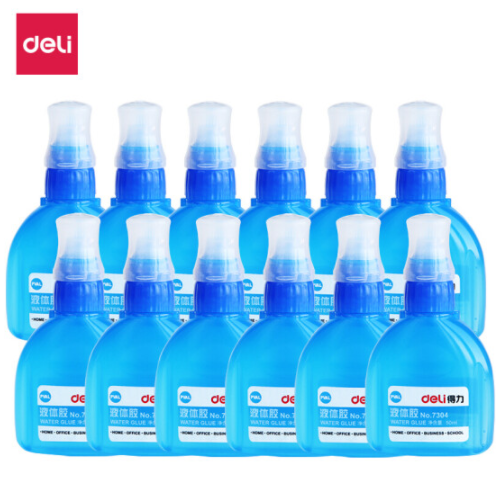 得力(deli)50ml软刷头透明液体胶/胶水 7304