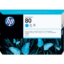 惠普HP 80号C4846A350 毫升青色墨盒